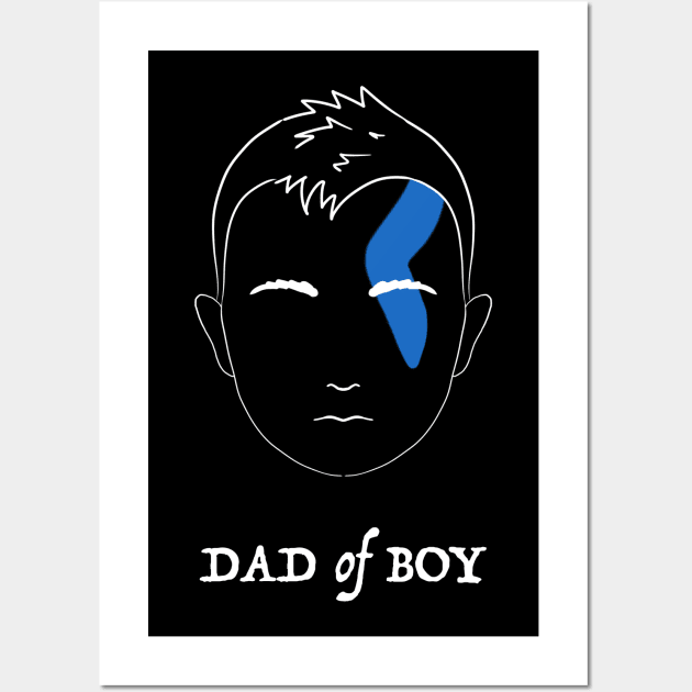 Dad of Boy v2 Wall Art by Yaalala